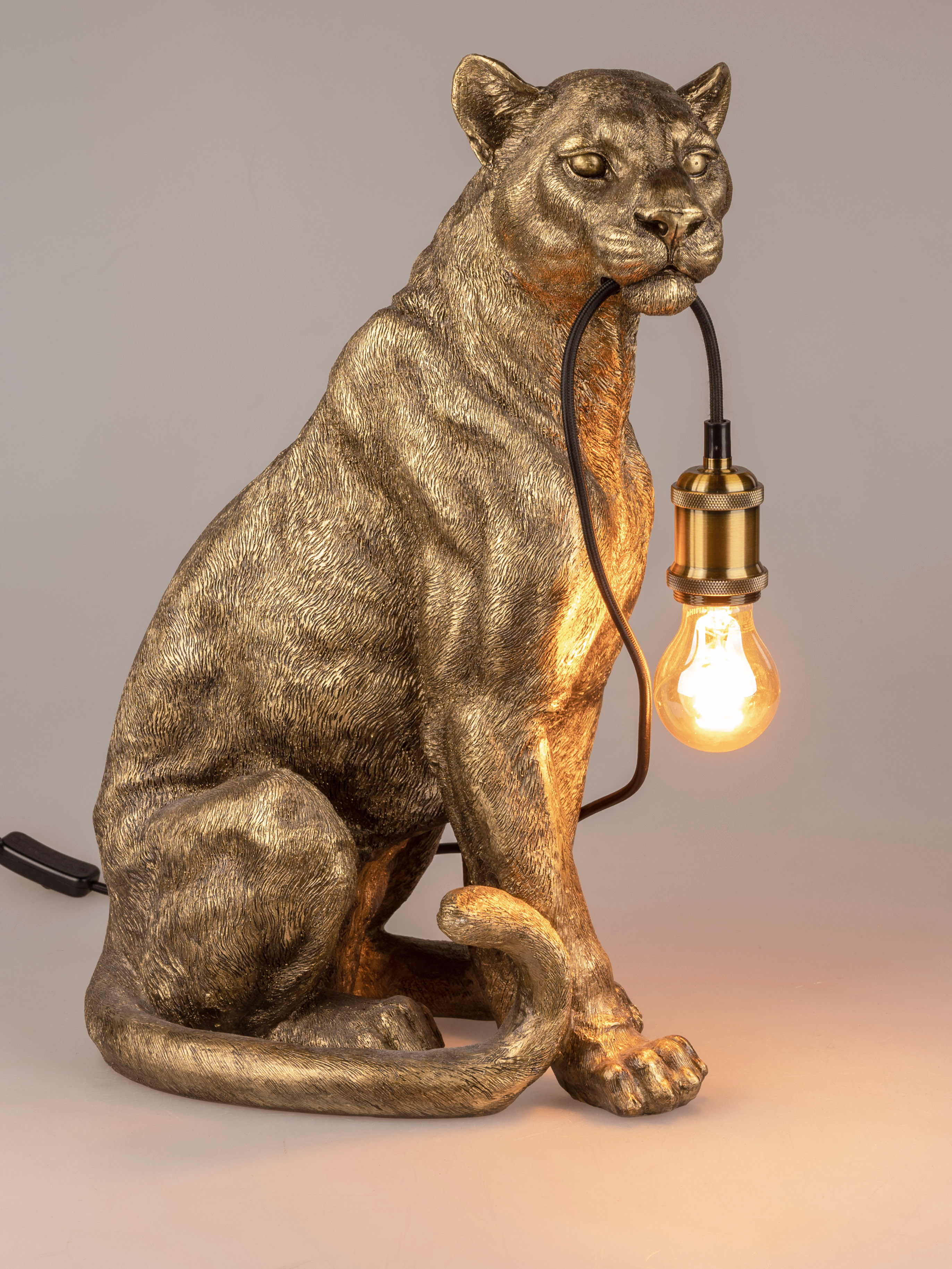 Lampe 52 cm | Antik-Gold Lieferung 1 Stück